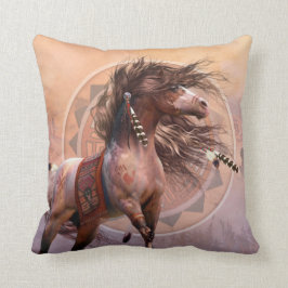 Spirit Warrior Designer Pillow Kussen