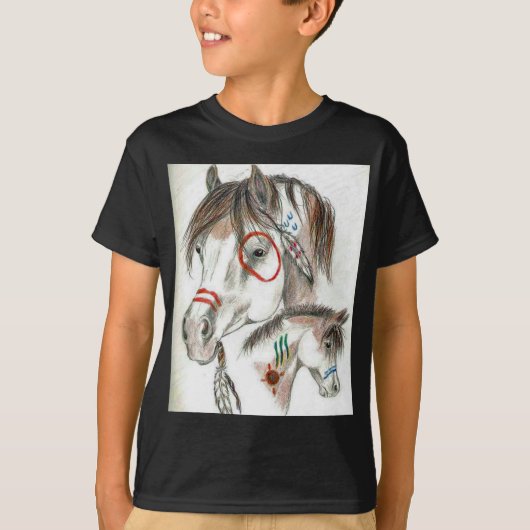 Spirit Warrior Ponies T-shirt (Voorkant)