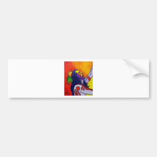 Spirit Warrior van Piliero Bumpersticker (Voorkant)