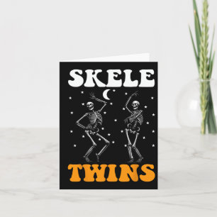 Spirit Week Twin Day Skeleton Twins Halloween T - Kaart