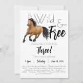 Spirit, wild & gratis verjaardag Flat Uitnodiging  (Voorkant)