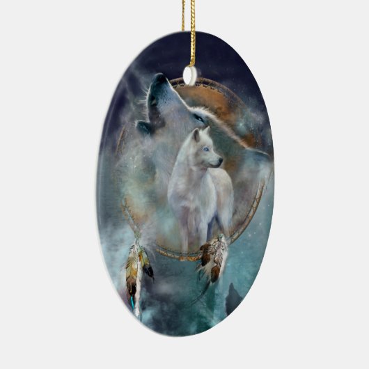 Spirit Wolf Art Ornament (Rechts)