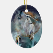 Spirit Wolf Art Ornament (Achterkant)