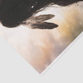 Spirit Wolf Binnen Decoupage Tissuepapier (Detail)