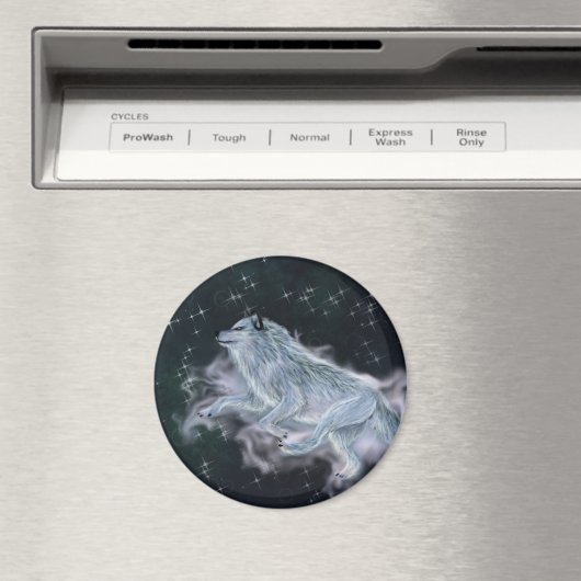 Spirit Wolf Magnet (Insitu (Vaatwasser))