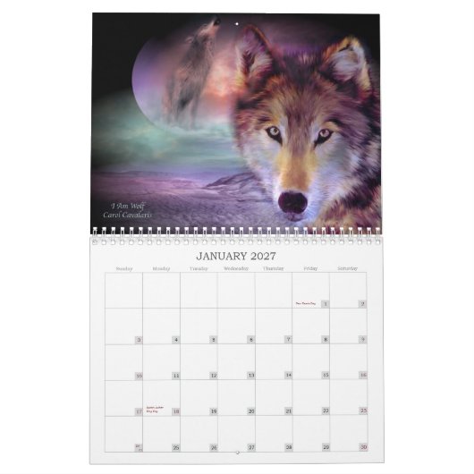 Spirit Wolves 2010 Agenda Kalender (Jan 2027)
