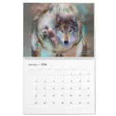 Spirit Wolves 2 Art Agenda Kalender (Jan 2026)