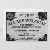 Spiriteboard gotische spooky heks Halloween-feest Kaart (Voorkant)