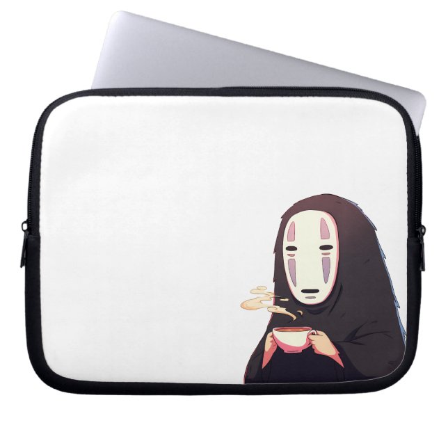 Spirited Away - Masker anime drink thee Laptop Sleeve (Voorkant)