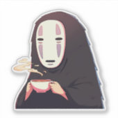 Spirited Away - Masker anime drink thee Sticker (Voorkant)