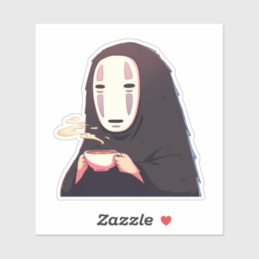 Spirited Away - Masker anime drink thee Sticker (Vel)