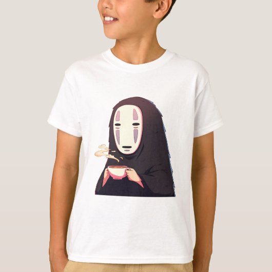 Spirited Away - Masker anime drink thee T-shirt (Voorkant)