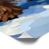 Spirited Cairn Terrier Dog Digging for Christmas T Perfect Poster (Hoek)