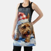 Spirited Cairn Terrier Dog Digging for Christmas T Schort (Insitu)