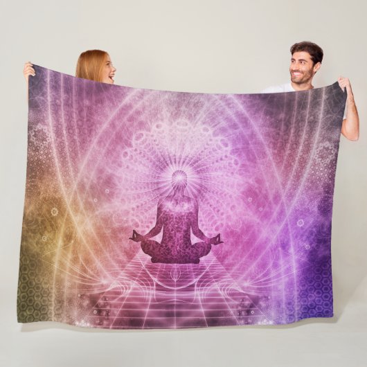 SPIRITIËLE MEDITATIE FLEECE DEKEN (In situ)