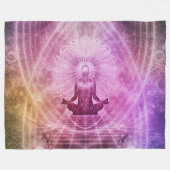 SPIRITIËLE MEDITATIE FLEECE DEKEN (Voorkant (Horizontaal))