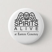 Spirits Alive-logo op een knop Ronde Button 5,7 Cm (Voorkant)