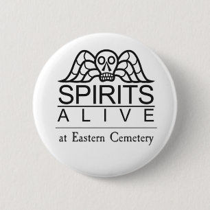 Spirits Alive-logo op een knop Ronde Button 5,7 Cm