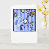 Spirits - Blanco Binnen Pop Gothische Nachtmerrie  Kaart (Gele Bloem)