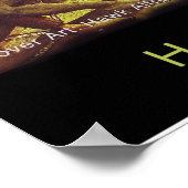 Spirits branden en genieten van gezond Poster (Hoek)