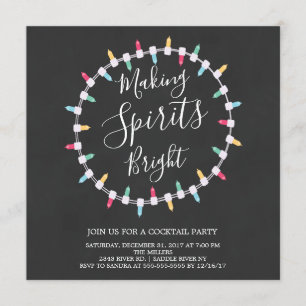 Spirits Bright Cocktail Party Uitnodiging maken