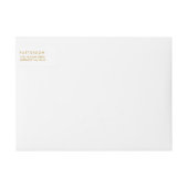 Spirits Bright Holiday Gold Address Sticker (Voorkant)