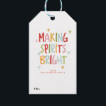 SPIRITS BRIGHT-kerstcadeaus voor feestdagen Cadeaulabel<br><div class="desc"></div>