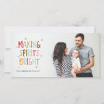 SPIRITS BRIGHT-kerstfotokaart MAKEN Feestdagenkaart<br><div class="desc"></div>