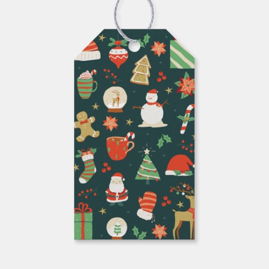 SPIRITS BRIGHT-kerstvakantie Cadeaulabel (Achterkant)