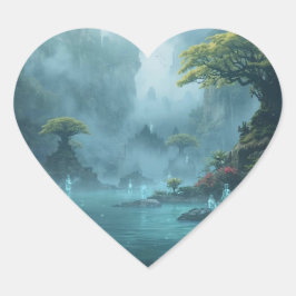 Spirits by the Still Waters Hart Sticker