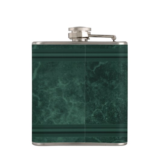 Spirits en Drankflessen - Groen en goud Heupfles (Achterkant)