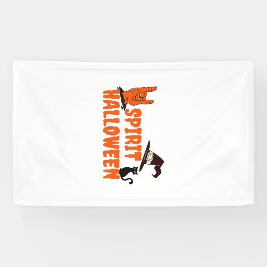 Spirits Halloween Spandoek (Horizontaal)