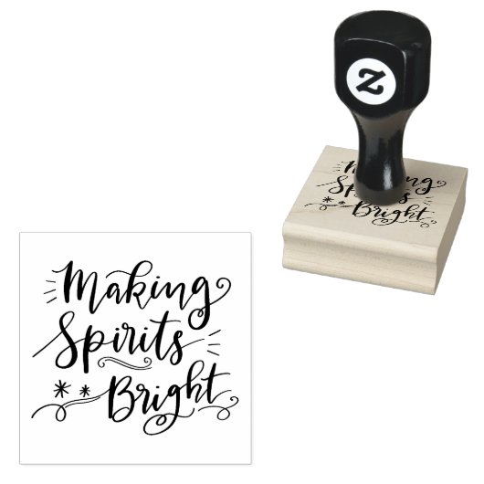Spirits helder handgeschreven script maken rubberstempel (Gestempeld)