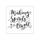 Spirits helder handgeschreven script maken rubberstempel (Afrduk)