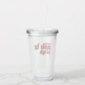 Spirits helder maken - Kerstretro Acryl Drinkbeker (Achterkant)