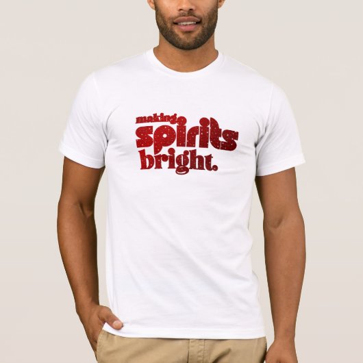 Spirits helder maken - Kerstretro T-shirt (Voorkant)