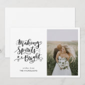 Spirits helder maken | Script Kerstfoto Feestdagenkaart (Voorkant / Achterkant)
