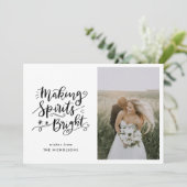 Spirits helder maken | Script Kerstfoto Feestdagenkaart (Staand voorkant)