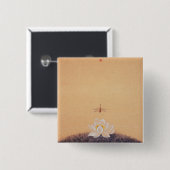 Spirits in de Heaven and Earth Series No.7 Vierkante Button 5,1 Cm (Voorkant /achterkant)