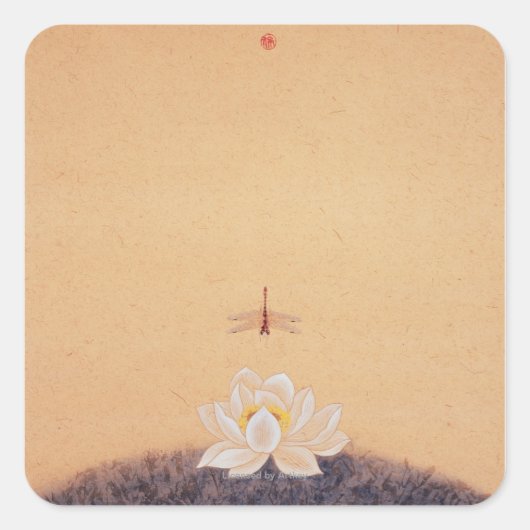 Spirits in de Heaven and Earth Series No.7 Vierkante Sticker (Voorkant)