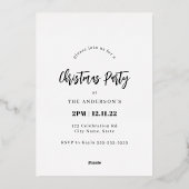 Spirits maken helder feestelijke feestdag folie uitnodiging (Achterkant)