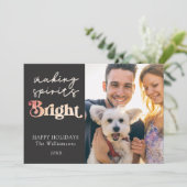 Spirits maken, Prettige feestdagen op maat Feestdagenkaart (Staand voorkant)