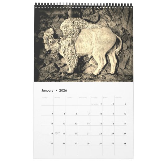 Spirits of the West Calendar Kalender (Jan 2026)