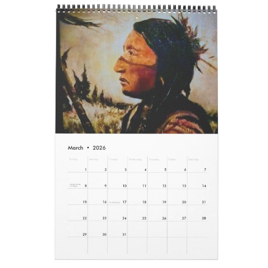 Spirits of the West Calendar Kalender (Mar 2026)