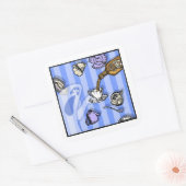 Spirits - Pop Gothic Nightmare Surreal Cartoon Vierkante Sticker (Envelop)