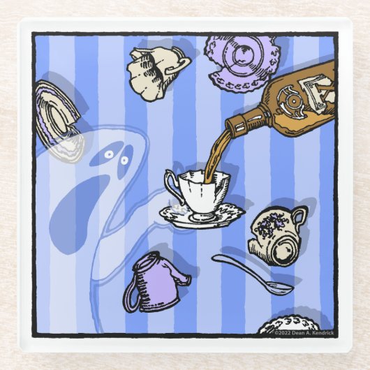 Spirits - Pop Gothic Nightmare Surreal Glazen Onderzetter (Voorkant)