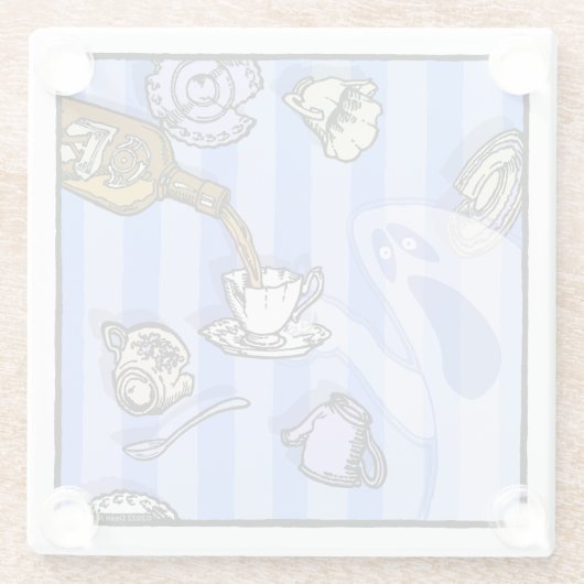 Spirits - Pop Gothic Nightmare Surreal Glazen Onderzetter (Achterkant)