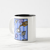 Spirits - Pop Gothic Nightmare Surreal Tweekleurige Koffiemok (Voorkant links)