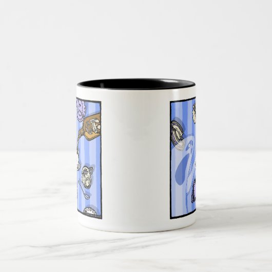 Spirits - Pop Gothic Nightmare Surreal Tweekleurige Koffiemok (Center)