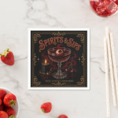 Spirits & Sips Halloween Cocktailparty Servet (Insitu)